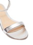 Detail View - Click To Enlarge - GIANVITO ROSSI - 'Jaime' ankle strap metallic leather sandals