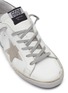 Detail View - Click To Enlarge - GOLDEN GOOSE - 'Superstar' Swarovski crystal midsole leather sneakers