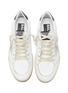 Detail View - Click To Enlarge - GOLDEN GOOSE - 'Ball Star' glitter panel leather sneakers