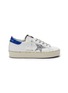 Main View - Click To Enlarge - GOLDEN GOOSE - 'Hi Star' glitter panel leather flatform sneakers