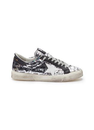 Main View - Click To Enlarge - GOLDEN GOOSE - 'May' paillette sneakers