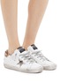 Figure View - Click To Enlarge - GOLDEN GOOSE - 'Superstar' animal print panel leather sneakers