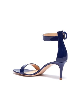  - GIANVITO ROSSI - 'Portofino 70' ankle strap patent leather sandals