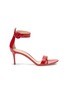 Main View - Click To Enlarge - GIANVITO ROSSI - 'Portofino 70' ankle strap patent leather sandals