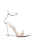 Main View - Click To Enlarge - GIANVITO ROSSI - Strass ankle strap PVC sandals