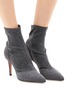 Figure View - Click To Enlarge - GIANVITO ROSSI - Denim ankle boots