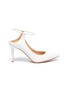 Main View - Click To Enlarge - GIANVITO ROSSI - 'Karen 85' ankle strap leather mules
