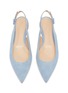 Detail View - Click To Enlarge - GIANVITO ROSSI - 'Anna' suede slingback ballet flats