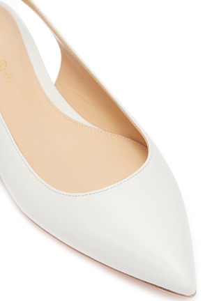 Detail View - Click To Enlarge - GIANVITO ROSSI - 'Anna' leather slingback ballet flats