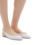 Figure View - Click To Enlarge - GIANVITO ROSSI - 'Anna' leather slingback ballet flats