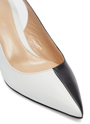 Detail View - Click To Enlarge - GIANVITO ROSSI - 'Arleen' colourblock leather slingback pumps