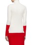 Back View - Click To Enlarge - COMME MOI - Colourblock cuff rib knit turtleneck sweater