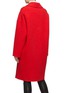Back View - Click To Enlarge - COMME MOI - Button wool-cashmere melton coat