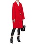Figure View - Click To Enlarge - COMME MOI - Button wool-cashmere melton coat
