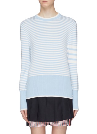 Main View - Click To Enlarge - THOM BROWNE  - Stripe sweater