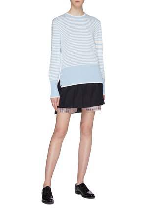 Figure View - Click To Enlarge - THOM BROWNE  - Stripe sweater