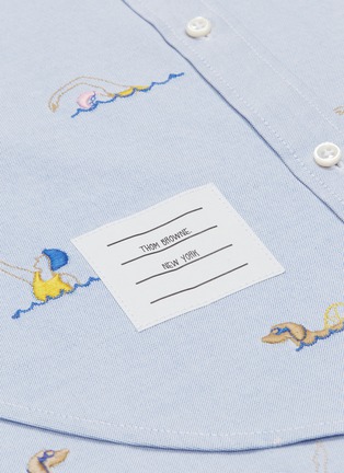  - THOM BROWNE  - Synchronised swimmer embroidered shirt