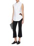 Figure View - Click To Enlarge - THOM BROWNE  - Sequin Hector sleeveless shirt