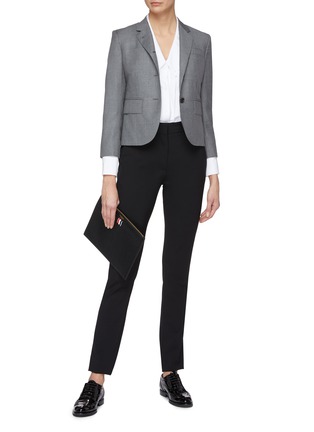 Figure View - Click To Enlarge - THOM BROWNE  - Notched lapel wool blazer