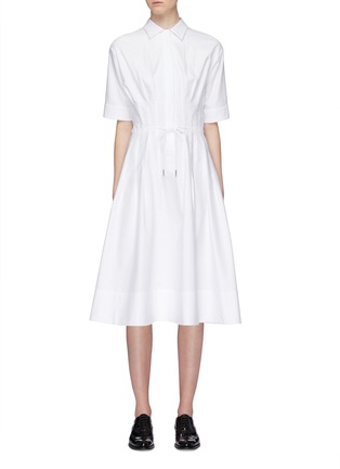 Main View - Click To Enlarge - THOM BROWNE  - Tie waist shirt dress