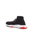 Back View - Click To Enlarge - BALENCIAGA - 'Speed' lace-up knit sneakers