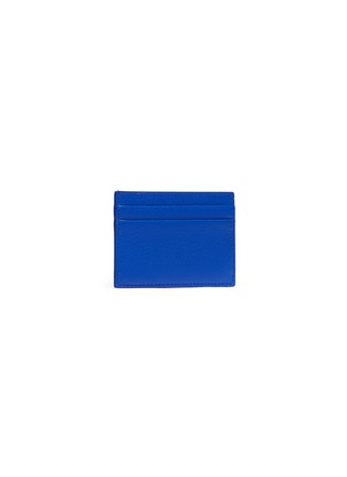 Figure View - Click To Enlarge - BALENCIAGA - 'Everyday' logo print leather card holder