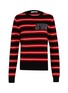 Main View - Click To Enlarge - JW ANDERSON - Logo patch stripe wool sweater