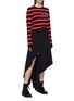Figure View - Click To Enlarge - JW ANDERSON - Logo patch stripe wool sweater