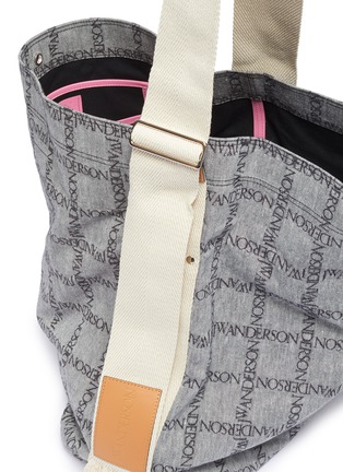 Detail View - Click To Enlarge - JW ANDERSON - Logo jacquard canvas tote
