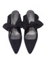 Detail View - Click To Enlarge - THE ROW - 'Coco' crepe bow tie suede mules