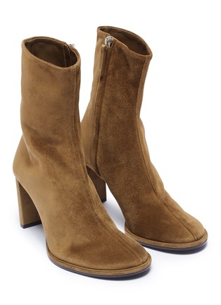 Detail View - Click To Enlarge - THE ROW - 'Tea Time' suede ankle boots