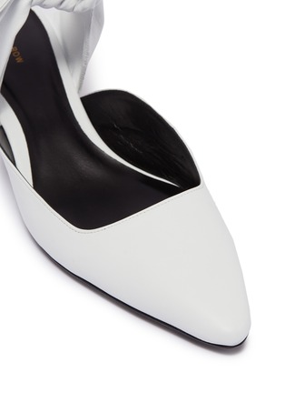 Detail View - Click To Enlarge - THE ROW - 'Coco' bow tie leather mules