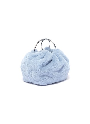 Detail View - Click To Enlarge - THE ROW - 'Double Circle' micro rabbit fur tote