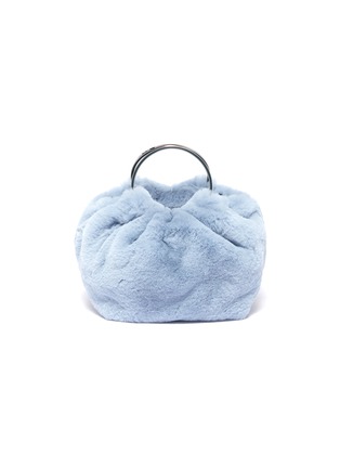 Main View - Click To Enlarge - THE ROW - 'Double Circle' micro rabbit fur tote
