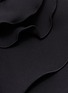  - OSCAR DE LA RENTA - Ruffle trim one-shoulder silk georgette blouse