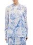 Main View - Click To Enlarge - OSCAR DE LA RENTA - Floral toile print silk chiffon shirt