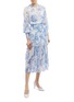 Figure View - Click To Enlarge - OSCAR DE LA RENTA - Floral toile print silk chiffon shirt