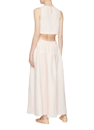 Back View - Click To Enlarge - JIL SANDER - Cutout waist dress