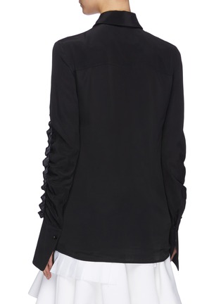 Back View - Click To Enlarge - VICTORIA, VICTORIA BECKHAM - Ruffle sleeve shirt