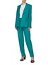 Figure View - Click To Enlarge - VICTORIA, VICTORIA BECKHAM - Flap waist tapered suiting pants