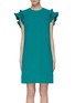 Main View - Click To Enlarge - VICTORIA, VICTORIA BECKHAM - Tiered ruffle sleeve crepe dress