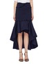 Main View - Click To Enlarge - LEAL DACCARETT - 'Nashua' smocked panel ruffle high-low skirt
