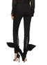 Back View - Click To Enlarge - LEAL DACCARETT - 'Francisca' bow tie faux pearl cuff skinny pants