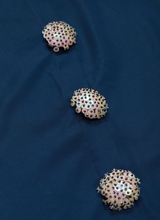 Detail View - Click To Enlarge - LEAL DACCARETT - 'Gorgona' belted sequin button puff sleeve shirt dress