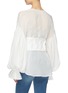 Back View - Click To Enlarge - LEAL DACCARETT - 'Elena' blouson sleeve tie front top