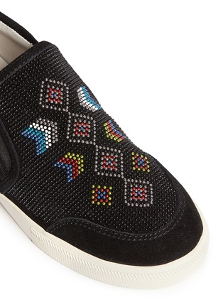 Detail View - Click To Enlarge - ASH - 'Intox' beaded suede slip-ons