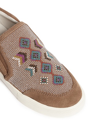 Detail View - Click To Enlarge - ASH - 'Intox' beaded suede slip-ons