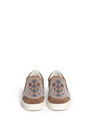 Figure View - Click To Enlarge - ASH - 'Intox' beaded suede slip-ons