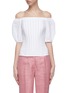 Main View - Click To Enlarge Main View - Click To Enlarge - GABRIELA HEARST - 'Hurley' puff sleeve darted off-shoulder top