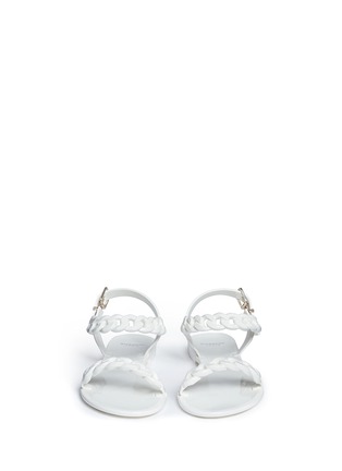 Front View - Click To Enlarge - GIVENCHY - Chain strap jelly sandals